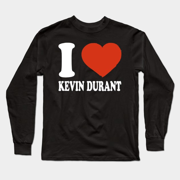 Graphic I Love Durant Personalized Name Sports Long Sleeve T-Shirt by Cierra Bauch